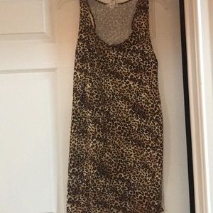 Leopard Print T-Shirt Dress